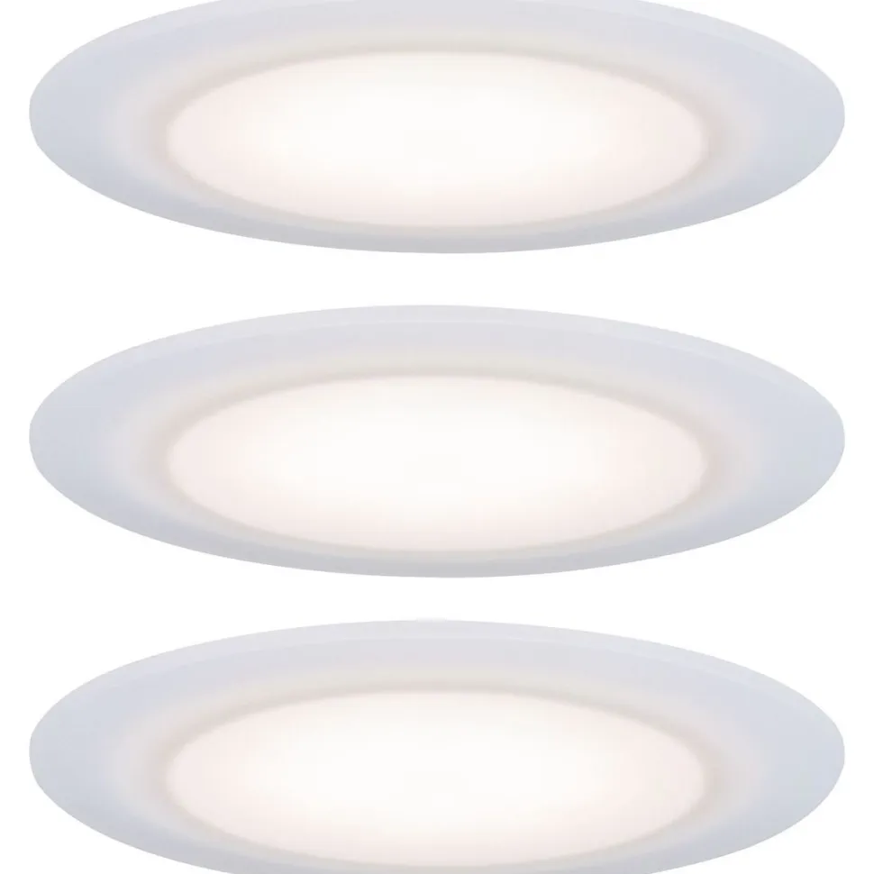 LED-Alasvalosetti Paulmann Suon 3-osainen himmennettävä IP44 2700K valkoinen