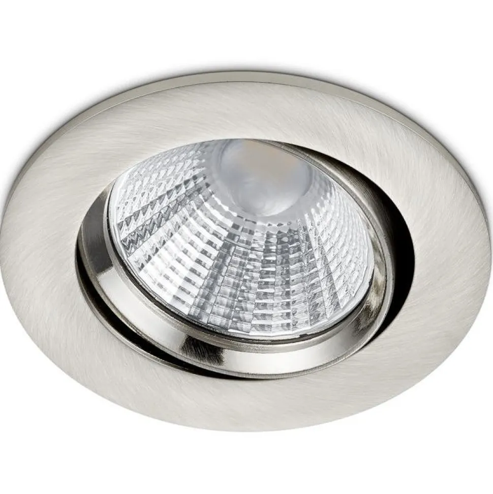 LED-alasvalo Trio Pamir ø85x54 mm IP23 harjattu teräs