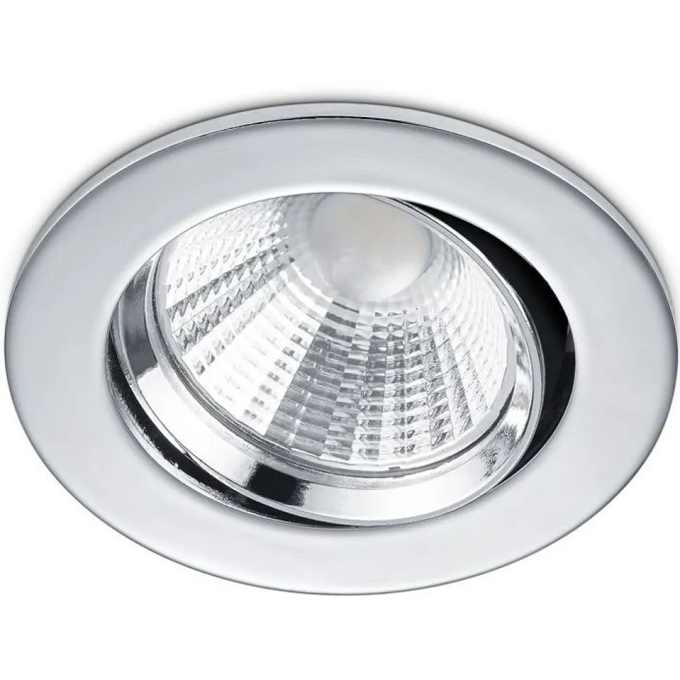 LED-alasvalo Trio Pamir ø85x54 mm IP23 kromi