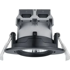LED-alasvalo Trio Pamir ø85x54 mm IP23 mattamusta