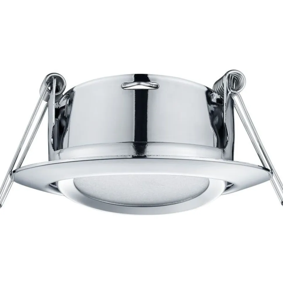 LED-alasvalo Trio Rila ø82x34 mm IP20 kromi