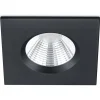 LED-alasvalo Trio Zagros IP65 mattamusta neliö