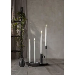 LED-antiikkikynttilä Star Trading Flamme, 20cm, 4kpl, valkoinen