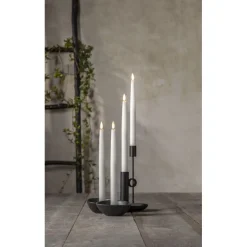 LED-antiikkikynttilä Star Trading Flamme, 20cm, 4kpl, valkoinen