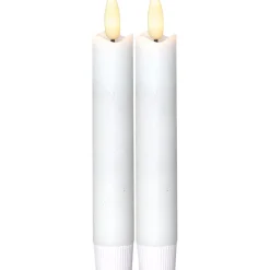 LED-antiikkikynttilä Star Trading Flamme, 25cm, 2kpl, valkoinen