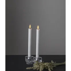 LED-antiikkikynttilä Star Trading Flamme, 25cm, 2kpl, valkoinen