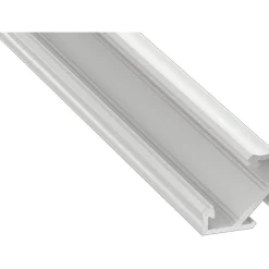 LED-asennusprofiili Lumines Kulma C, 23.3x11,8x2020mm, anodisoitu inox