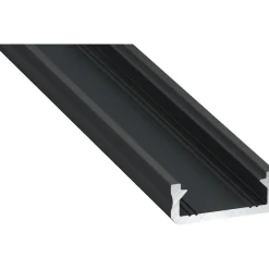 LED-asennusprofiili Lumines D, 16x6.3x2020mm, anodisoitu alumiini
