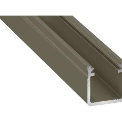LED-asennusprofiili Lumines Y, 17x18x2020mm, anodisoitu inox