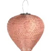 LED-aurinkokennolyhty House Nordic Greatham, IP44, roosa