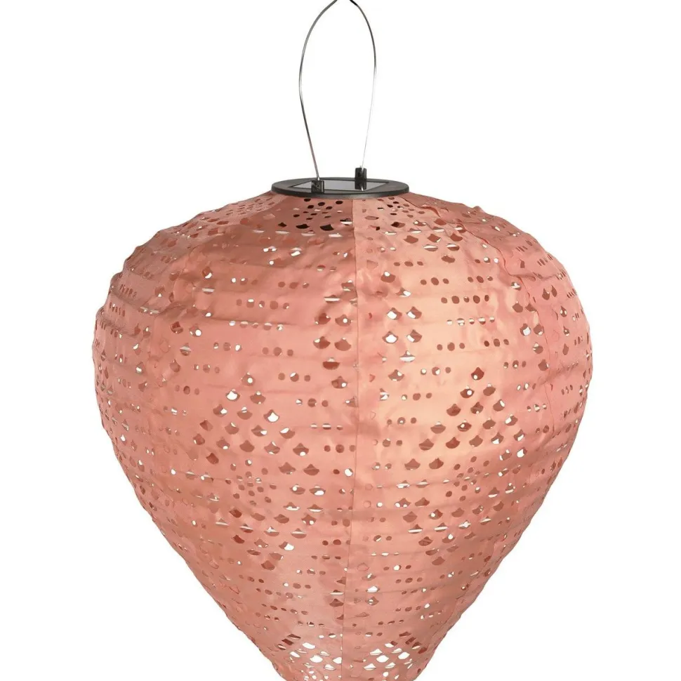 LED-aurinkokennolyhty House Nordic Greatham, IP44, roosa