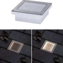 LED-Aurinkokennomaavalaisin Paulmann Solar Aron upotettava liiketunnistin