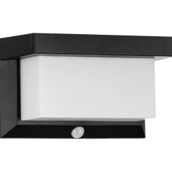 LED-aurinkokennovalaisin Eglo Utrera, liiketunnistin, musta