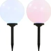 Led-aurinkokennovalaisin 2kpl väriä vaihtava pyöreä 30cm rgb