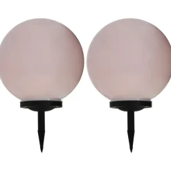Led-aurinkokennovalaisin 2kpl väriä vaihtava pyöreä 40cm rgb