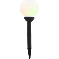 Led-aurinkokennovalaisin 8kpl väriä vaihtava pyöreä 15cm rgb