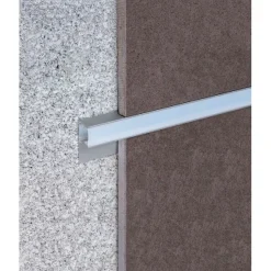 LED-boordilista Euroshrink 302A, alumiini, 12mm x 2.5m, mattahopea