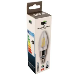 LED-filamenttilamppu Emax Smart Home WIFI C35/E14 5,5 W 500 lm CCT 2700-6500 K himmennettävä