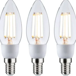 LED-filamenttilamppu Paulmann Eco-Line Candle, E14, 525lm, 2.5W, 3000K, kirkas, 3kpl