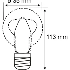 LED-filamenttilamppu Paulmann Eco-Line Candle, E14, 525lm, 2.5W, 3000K, kirkas, 3kpl