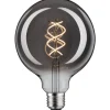 LED-filamenttilamppu Paulmann 1879 Edition Globe, G125, E27, 130lm, 4W, 1800K, himmennettävä, savulasi