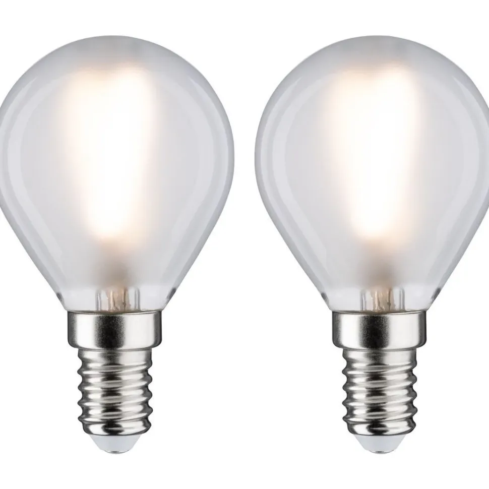 LED-filamenttilamppu Paulmann Drop, E14, 250lm, 3W, 2700K, matta, 2kpl
