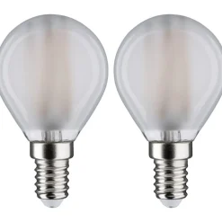 LED-filamenttilamppu Paulmann Drop, E14, 470lm, 4.8W, 4000K, matta, 2kpl