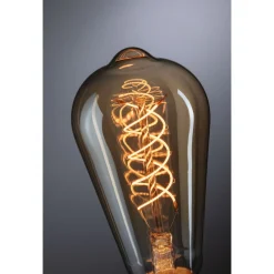 LED-filamenttilamppu Paulmann Rustic Shine Corn, S-muoto, 230V, 300lm, 4.2W, 1800K, himmennettä, kulta