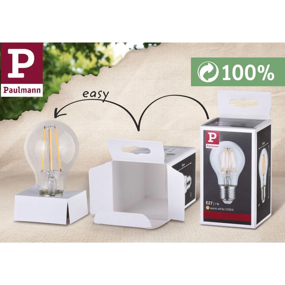 LED-filamenttilamppu Paulmann Rustic Shine Corn, S-muoto, 230V, 300lm, 4.2W, 1800K, himmennettä, kulta