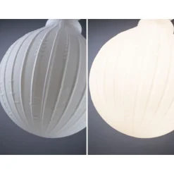 LED-filamenttilamppu Paulmann Lampion Globe, G125, E27, 400lm, 4.3W, 3000K, himmennettävä, valkoinen kuvio