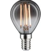 LED-filamenttilamppu Paulmann 1879 Edition Drop, E14, 160lm, 4W, 1800K, himmennettävä, savulasi