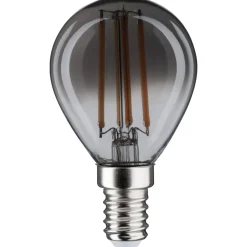 LED-filamenttilamppu Paulmann 1879 Edition Drop, E14, 160lm, 4W, 1800K, himmennettävä, savulasi