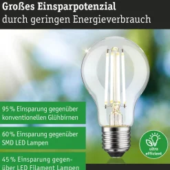 LED-filamenttilamppu Paulmann Eco-Line Pear, 230V, E27, 806lm, 4.3W, 4000K, himmennettävä, kirkas