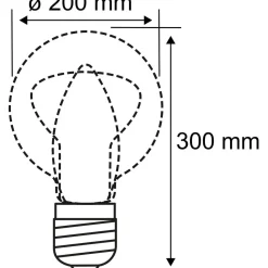 LED-filamenttilamppu Paulmann 1879 Edition BigGlobe, E27, 400lm, 7W, 1800K, himmennettävä, kulta