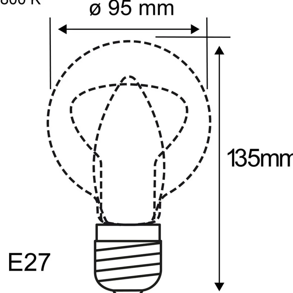 LED-filamenttilamppu Paulmann Rustic Shine Globe, S-muoto, 230V, 170lm, 4,2W, 1800K, himmennettä, savulasi