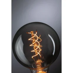 LED-filamenttilamppu Paulmann Rustic Shine Globe, S-muoto, 230V, 170lm, 4,2W, 1800K, himmennettä, savulasi