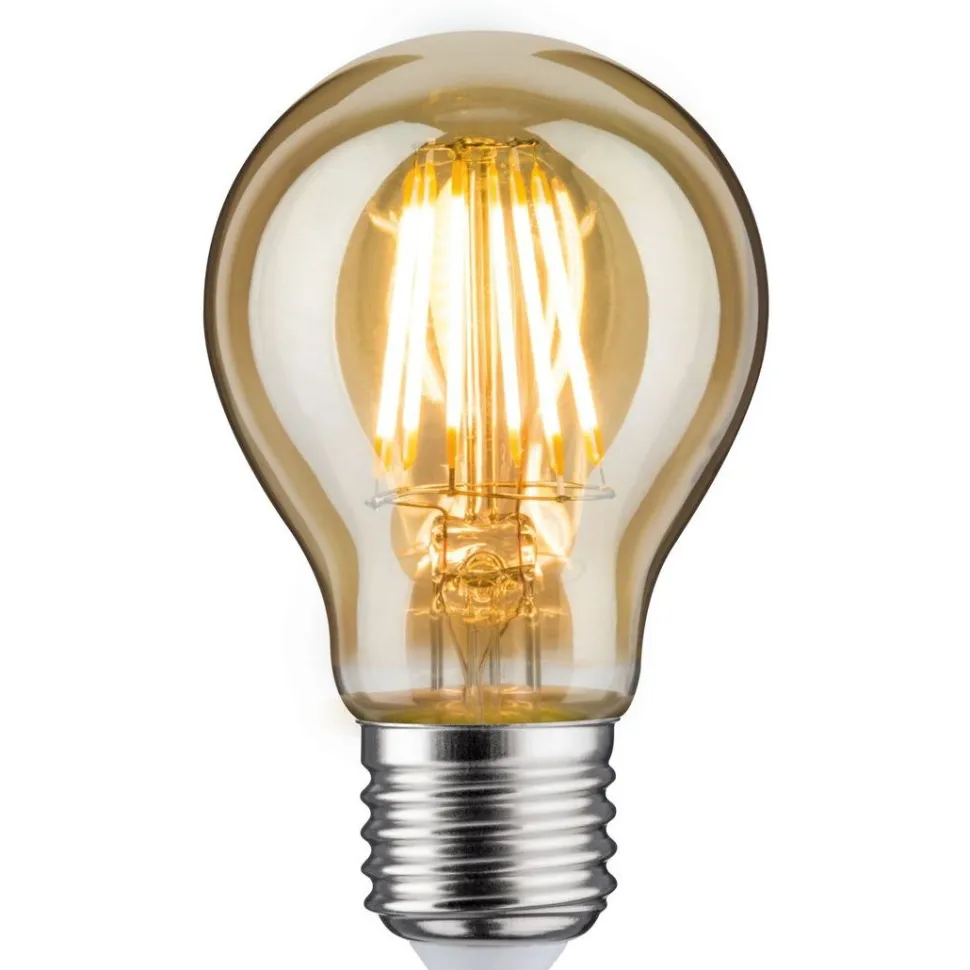 LED-filamenttilamppu Paulmann Pear, E27, 470lm, 6W, 1700K, himmennettävä, kulta