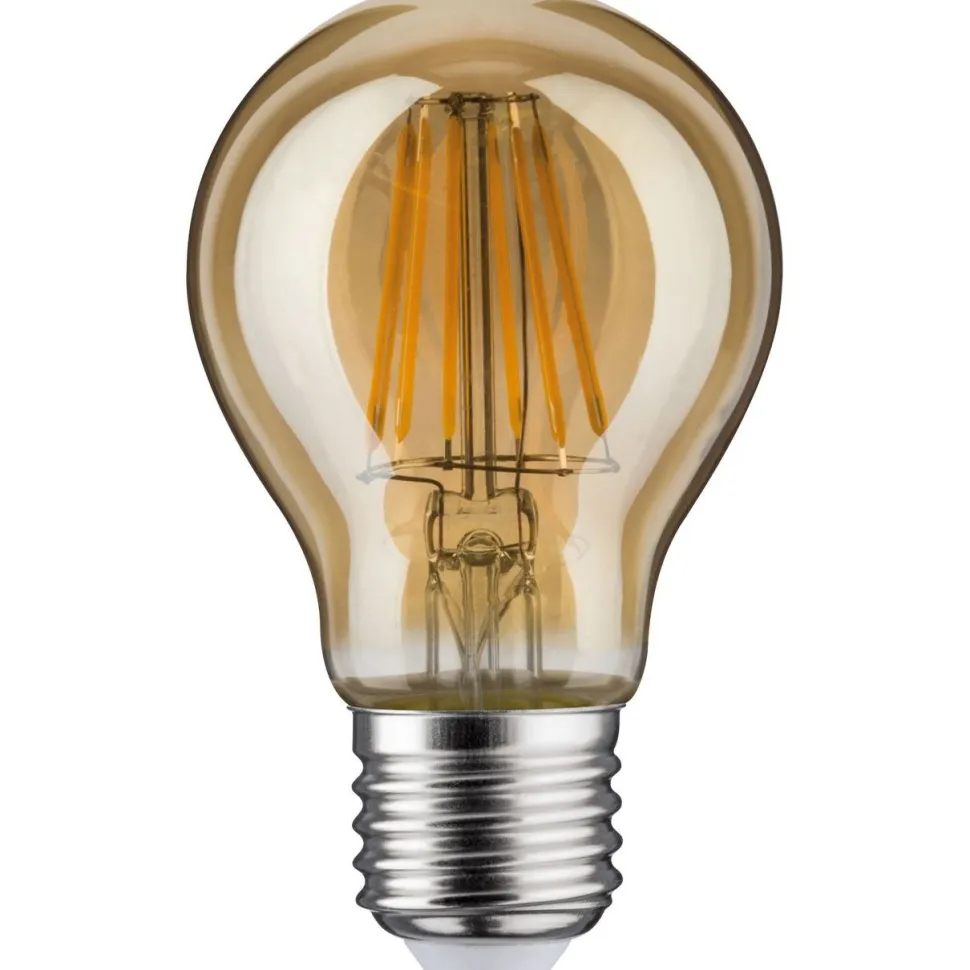 LED-filamenttilamppu Paulmann Pear, E27, 470lm, 6W, 1700K, himmennettävä, kulta