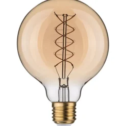 LED-filamenttilamppu Paulmann Rustic Shine Globe, S-muoto, 230V, 300lm, 4,2W, 1800K, himmennettä, kulta