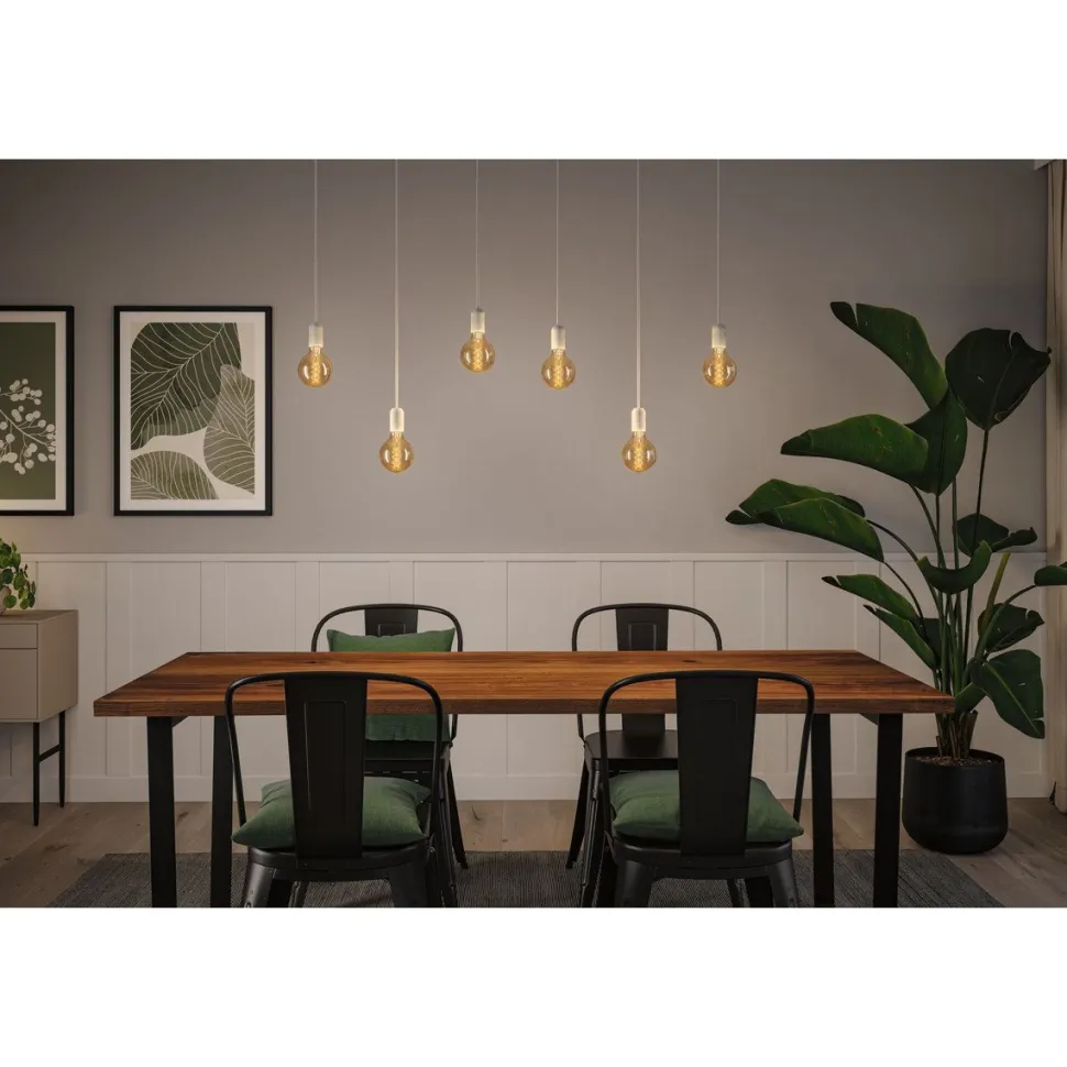 LED-filamenttilamppu Paulmann Rustic Shine Globe, S-muoto, 230V, 300lm, 4,2W, 1800K, himmennettä, kulta