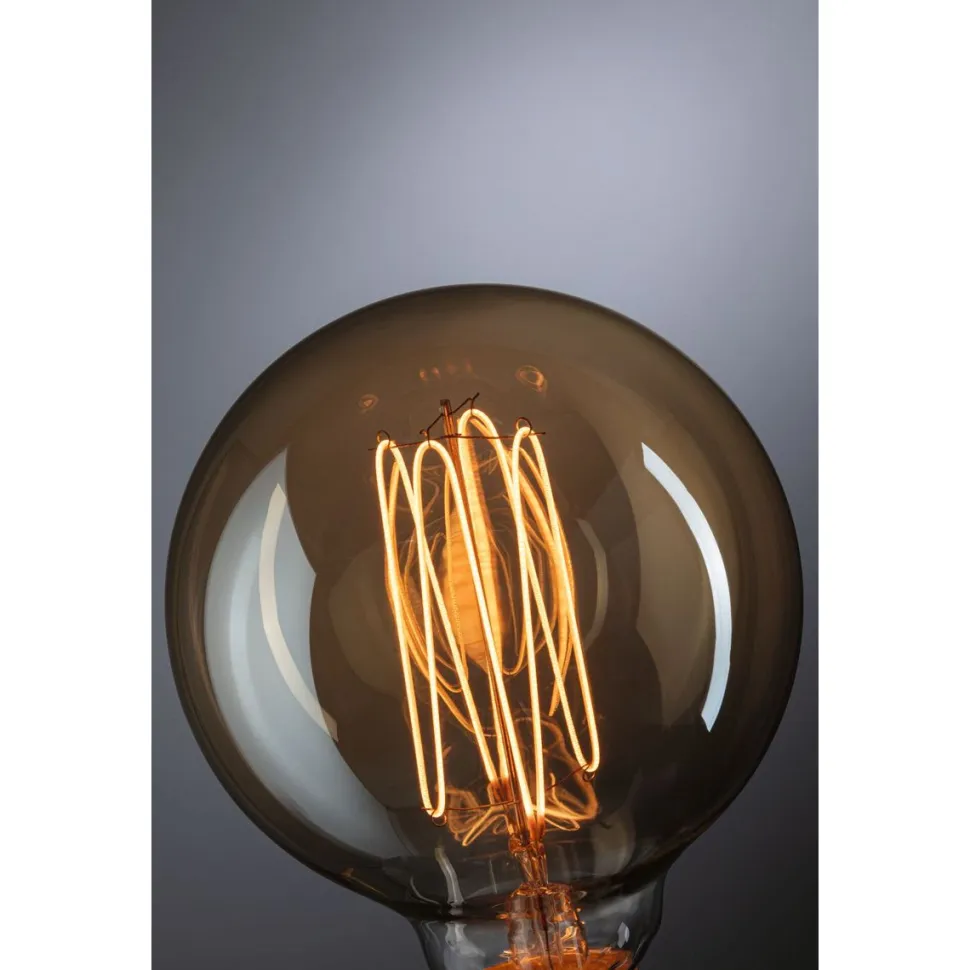 LED-filamenttilamppu Paulmann Rustic Shine Globe, S-muoto, 230V, 300lm, 4,2W, 1800K, himmennettä, kulta