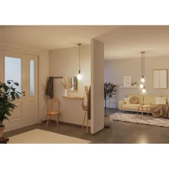 LED-filamenttilamppu Paulmann Lampion Globe, G125, E27, 400lm, 4.3W, 3000K, himmennettävä, valkoinen