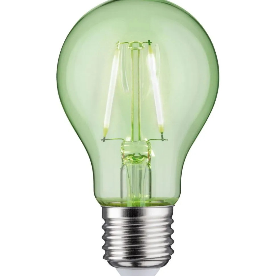 LED-filamenttilamppu Paulmann Pear, E27, 170lm, 1.1W, 4900K, vihreä
