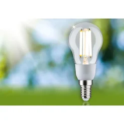 LED-filamenttilamppu Paulmann Eco-Line Drop, E14, 100mm, 525lm, 2.5W, 3000K, kirkas