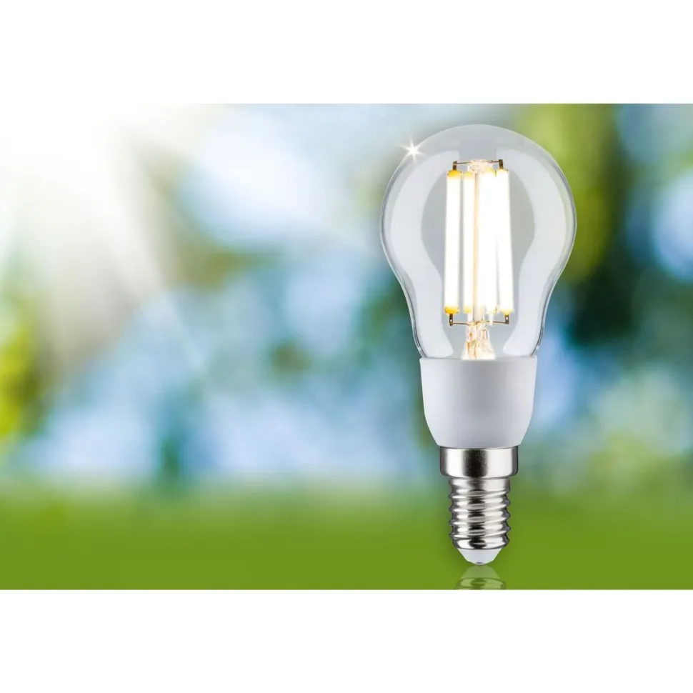 LED-filamenttilamppu Paulmann Eco-Line Drop, E14, 100mm, 525lm, 2.5W, 3000K, kirkas