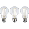 LED-filamenttilamppu Paulmann Eco-Line Pear, E27, 840lm, 4W, 3000K, kirkas, 3kpl