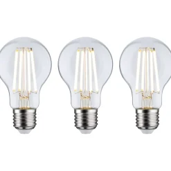 LED-filamenttilamppu Paulmann Eco-Line Pear, E27, 840lm, 4W, 3000K, kirkas, 3kpl