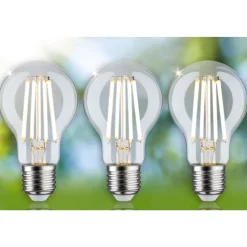 LED-filamenttilamppu Paulmann Eco-Line Pear, E27, 840lm, 4W, 3000K, kirkas, 3kpl