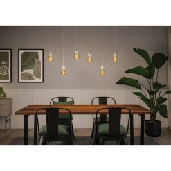LED-filamenttilamppu Paulmann Rustic Shine Globe, I-muoto, 230V, 300lm, 4,2W, 1800K, himmennettä, kulta