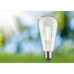 LED-filamenttilamppu Paulmann Eco-Line Corn, 230V, ST64, E27, 806lm, 4.3W, 3000K, himmennettävä, kirkas
